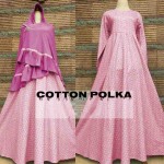 cotton polka pink